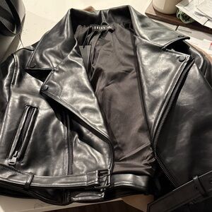 Lioness Black Staten Island Bomber Jacket